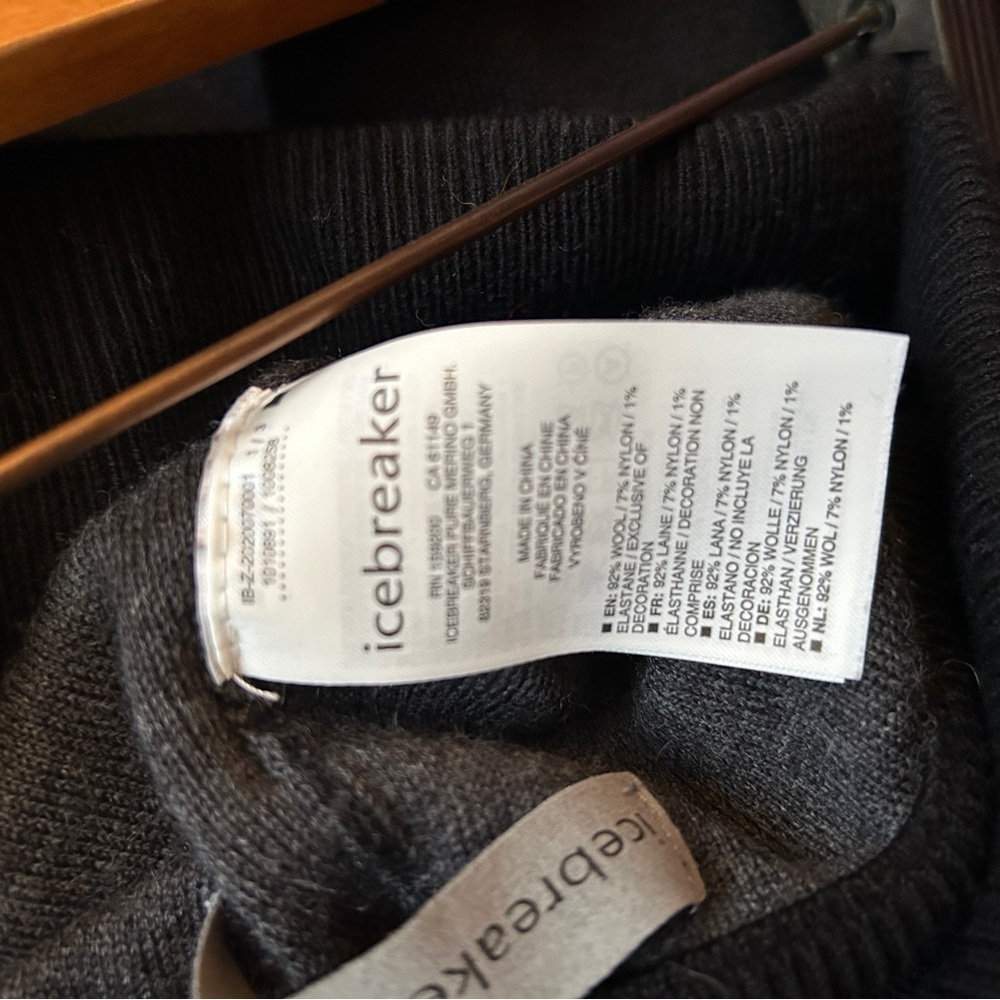 Icebreaker Wool merino Carrigan thick warm sweater jogger Leggings lounge flaw - Picture 3 of 6